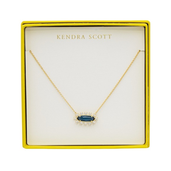 Kendra Scott Jewelry - Kendra Scott Gold Necklace with Deep Blue Stone